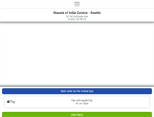 Tablet Screenshot of masalaofindiaseattle.com